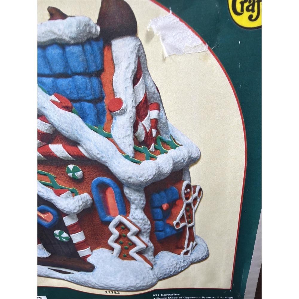 Accents Unlimited Wee Crafts Gingerbread House Lights Up Paint Kit Vintage *Read - Picture 10 of 16